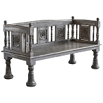 Деревянная скамья из массива манго Casco Grey Mango Bench варинант исполнения - 1 | Loft Concept в Санкт-петербурге