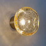 Бра с круглым плафоном из прозрачного стекла с пузырьками воздуха Effervia  варинант исполнения - 2 | Loft Concept в Санкт-петербурге