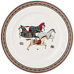 Сервиз обеденный из фарфора с изображением лошадей на 6 персон 23 предмета Porcelain Horse Set  варинант исполнения - 3 | Loft Concept в Санкт-петербурге