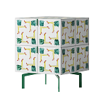 Тумба  с рисунком ShortT Pina Colada Green варинант исполнения - 2 | Loft Concept в Санкт-петербурге