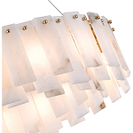 Люстра круглая декорированная натуральным камнем Stone Interior Accent варинант исполнения - 5 | Loft Concept в Санкт-петербурге