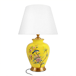 Настольная лампа желтая с изображением птиц Slip Away варинант исполнения - 7 | Loft Concept в Санкт-петербурге