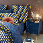 Тумба с одной дверцей Scale Ornament Blue Nightstand варинант исполнения - 5 | Loft Concept в Санкт-петербурге