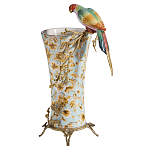 Ваза фарфоровая с птицей на бронзовой ветке Garden of Eden варинант исполнения - 1 | Loft Concept в Санкт-петербурге