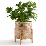 Кашпо на ножках из бамбука Bamboo Decor варинант исполнения - 5 | Loft Concept в Санкт-петербурге