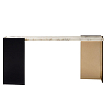 Консоль прямоугольная с основанием чёрного и золотого цвета Wrap варинант исполнения - 1 | Loft Concept в Санкт-петербурге