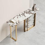 Консоль с прямоугольной мраморной столешницей Vivian Console варинант исполнения - 2 | Loft Concept в Санкт-петербурге