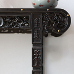 Черная резная консоль в Китайском стиле из массива Black Dragon Console варинант исполнения - 1 | Loft Concept в Санкт-петербурге