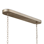 Люстра овальной формы с фактурным серебряным каркасом и тканевым абажуром Silver Honeycomb варинант исполнения - 4 | Loft Concept в Санкт-петербурге