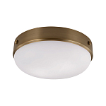 Потолочный светильник круглой формы с белым выпуклым матовым плафоном Feiss варинант исполнения - 1 | Loft Concept в Санкт-петербурге