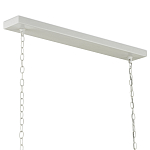 Люстра белая прямоугольная с абажурами в виде цветков тюльпана White Tulips варинант исполнения - 5 | Loft Concept в Санкт-петербурге