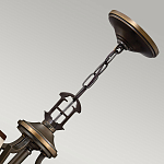 Люстра бронзового цвета с бежевыми абажурами из органзы в классическом стиле Hinkley варинант исполнения - 10 | Loft Concept в Санкт-петербурге