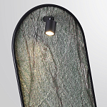 Настенный светильник зеленого цвета с черной рамкой овальной формы с полкой Herbarium  варинант исполнения - 4 | Loft Concept в Санкт-петербурге