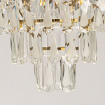 Люстра многоярусная с овальными прозрачными подвесками 36 см Harmonica варинант исполнения - 10 | Loft Concept в Санкт-петербурге