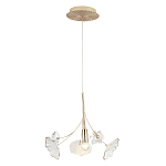 Подвесной светильник с белыми и прозрачными цветочными лепестками Wintery flovers варинант исполнения - 2 | Loft Concept в Санкт-петербурге