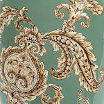 Настольная лампа бирюзовая с цветочным принтом Turquoise Flight варинант исполнения - 6 | Loft Concept в Санкт-петербурге