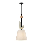 Подвесной светильник с бежевым тканевым плафоном Flourish варинант исполнения - 2 | Loft Concept в Санкт-петербурге