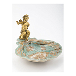 Блюдо с бронзовым ангелом Porcelain Angels of Paradise варинант исполнения - 2 | Loft Concept в Санкт-петербурге