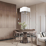 Люстра с белым текстильным абажуром Vitorino  варинант исполнения - 6 | Loft Concept в Санкт-петербурге