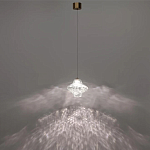 Подвесной светильник с плафоном из фактурного прозрачного стекла Light Ensemble варинант исполнения - 4 | Loft Concept в Санкт-петербурге
