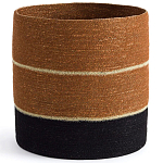 Плетеная корзина в полоску Kudio Wicker Basket варинант исполнения - 1 | Loft Concept в Санкт-петербурге