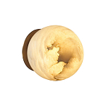 Настенно-потолочный светильник с плафоном в форме шара из алебастра Cryptocrystalline Stone варинант исполнения - 4 | Loft Concept в Санкт-петербурге