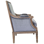 Кресло William Classical Armchair grey velvet варинант исполнения - 1 | Loft Concept в Санкт-петербурге