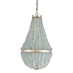 Люстра с каскадом из стеклянных декоративных элементов Shining Sea Glass варинант исполнения - 2 | Loft Concept в Санкт-петербурге