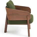 Кресло с каркасом из массива ореха Gallin Chair Green варинант исполнения - 3 | Loft Concept в Санкт-петербурге