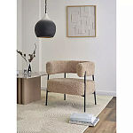 Кресло полукруглое мягкое с буклированной обивкой Armchair with Boucle Upholstery варинант исполнения - 9 | Loft Concept в Санкт-петербурге