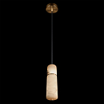 Подвесной светильник с цилиндрическим плафоном из белого алебастра Cryptocrystalline Stone варинант исполнения - 4 | Loft Concept в Санкт-петербурге
