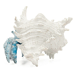 Статуэтка голубой рак с белой раковиной Marine Accessories варинант исполнения - 4 | Loft Concept в Санкт-петербурге