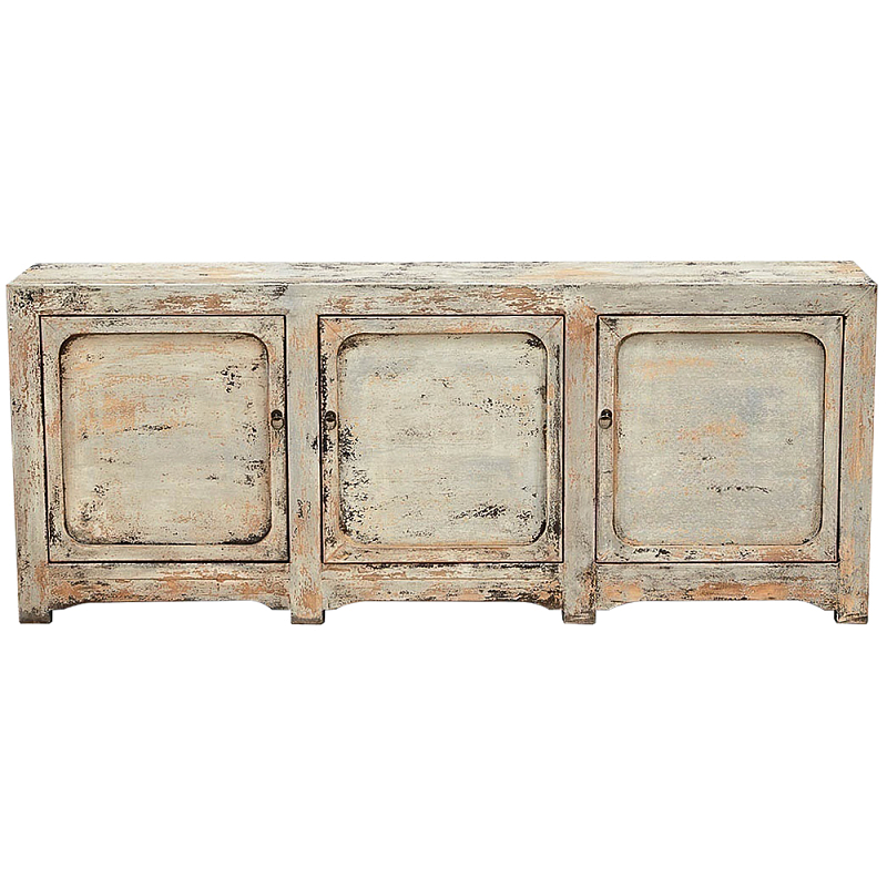 Комод в винтажном стиле с 3-мя дверцами Cardenas Chest of Drawers Vintage Beige Бежевый Коричневый винтаж Древесина в Санкт-петербурге | Loft Concept 