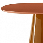 Обеденный стол оранжевый с тонкой столешницей и основанием в виде конуса Viola варинант исполнения - 1 | Loft Concept в Санкт-петербурге