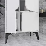 Комод белый с 4-мя дверцами на металлических ножках SPARK MULTIPURPOSE CABINET WHITE варинант исполнения - 12 | Loft Concept в Санкт-петербурге