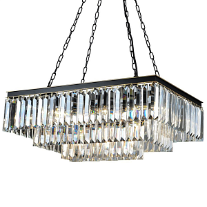 Люстра RH 1920s Odeon Square 3 row Black