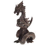 Декоративная статуэтка Дракон Dark Bronze Dragon Holding Sphere Statuette варинант исполнения - 4 | Loft Concept в Санкт-петербурге