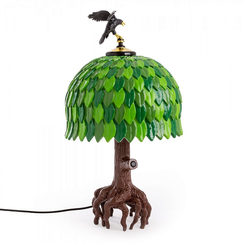 Лампа Seletti Tiffany Tree Lamp Коричневый Зеленый в Санкт-петербурге | Loft Concept 