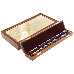 Нарды с гравюрой из натурального камня лазурит Backgammon from Stone варинант исполнения - 3 | Loft Concept в Санкт-петербурге