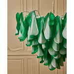 Люстра из стеклянных зеленых лепестков Petalled Illuminator варинант исполнения - 5 | Loft Concept в Санкт-петербурге