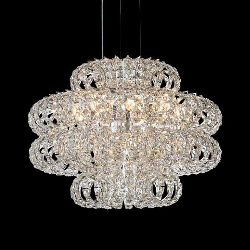 Люстра круглая с россыпью хрусталя Perfection of Diamonds Хром Прозрачный Люстра круглая с россыпью хрусталя Perfection of Diamonds Хром Прозрачный в Санкт-петербурге | Loft Concept