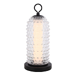 Настольная лампа с прозрачным факутрным стеклянным плафоном Sonora варинант исполнения - 1 | Loft Concept в Санкт-петербурге