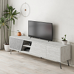 ТВ-тумба с 3-мя дверцами и полками Grey Albe TV Stand варинант исполнения - 2 | Loft Concept в Санкт-петербурге