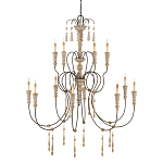 Люстра с состаренными резными элементами Big Graceful Profile варинант исполнения - 4 | Loft Concept в Санкт-петербурге