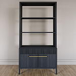 Стеллаж Primo с ящиками Черный дуб  варинант исполнения - 1 | Loft Concept в Санкт-петербурге