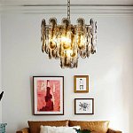 Люстра из круглых стеклянных элементов Vienna варинант исполнения - 4 | Loft Concept в Санкт-петербурге