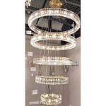 Многоярусная Люстра Elizabeth Золото Вертикальная композиция из пяти хрустальных светильников варинант исполнения - 2 | Loft Concept в Санкт-петербурге