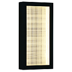 Светодиодное прямоугольное бра из металла черного цвета Lattice Lux варинант исполнения - 1 | Loft Concept в Санкт-петербурге