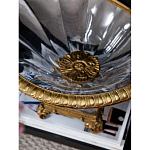 Чаша из прозрачного стекла с бронзовым рельефным ободком Eden Garden варинант исполнения - 4 | Loft Concept в Санкт-петербурге