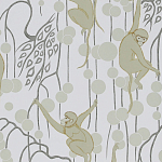 Обои ручная роспись Deco Monkeys Biscuit on dyed paper варинант исполнения - 1 | Loft Concept в Санкт-петербурге